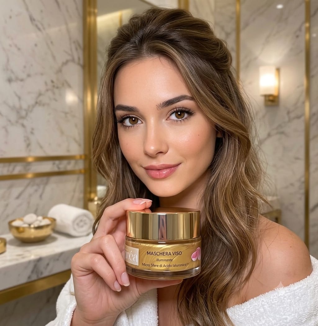 Maschera Viso Gold